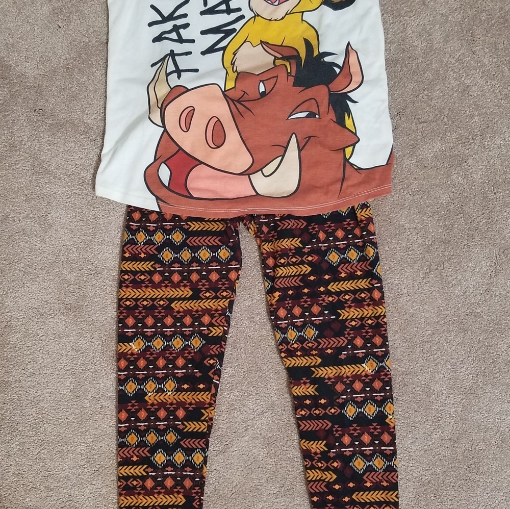 Top and leggings set